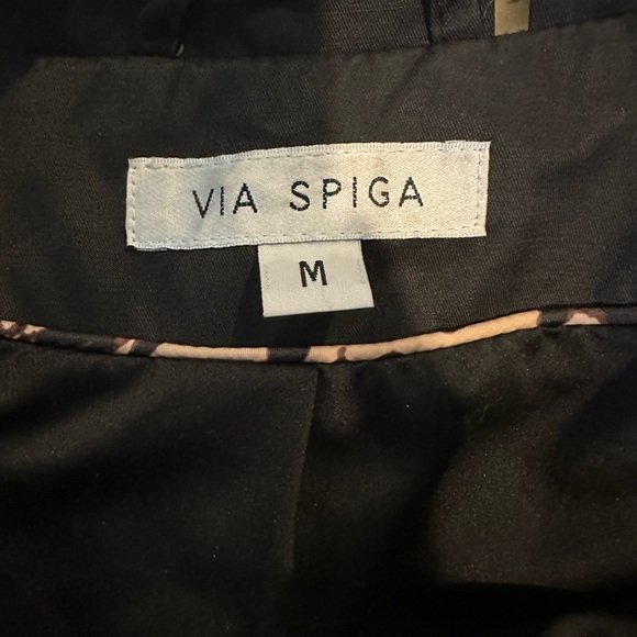 Via Spiga Black Trench Coat - Picture 4 of 5